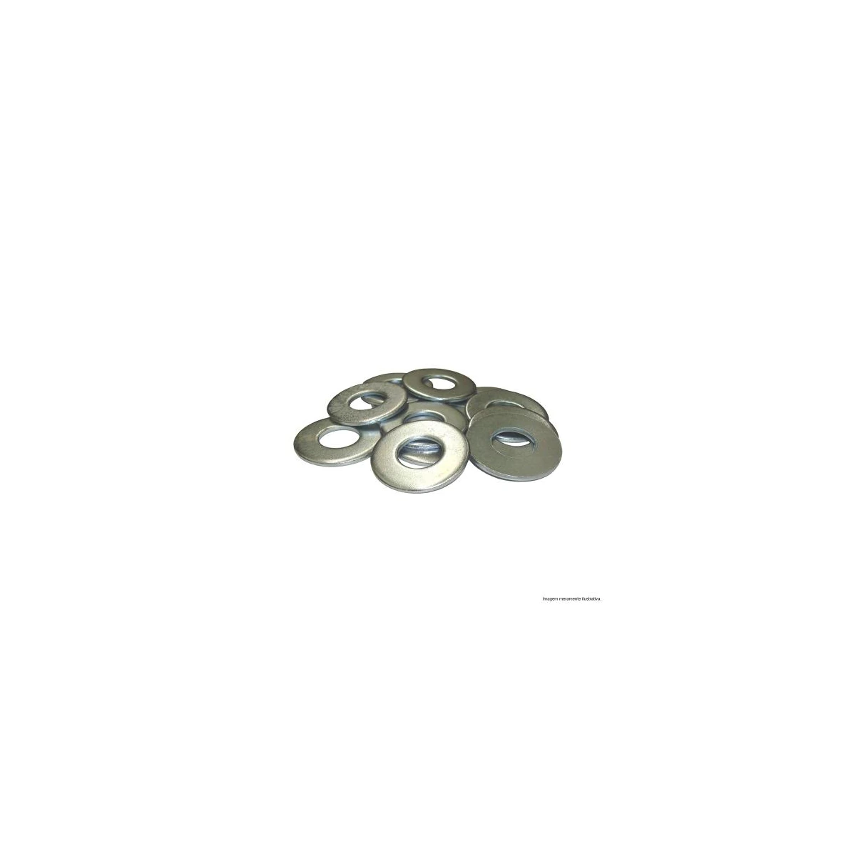 Arruela Lisa Zincada (e) 1/2" Pct 100 Schuetze 1122c.1
