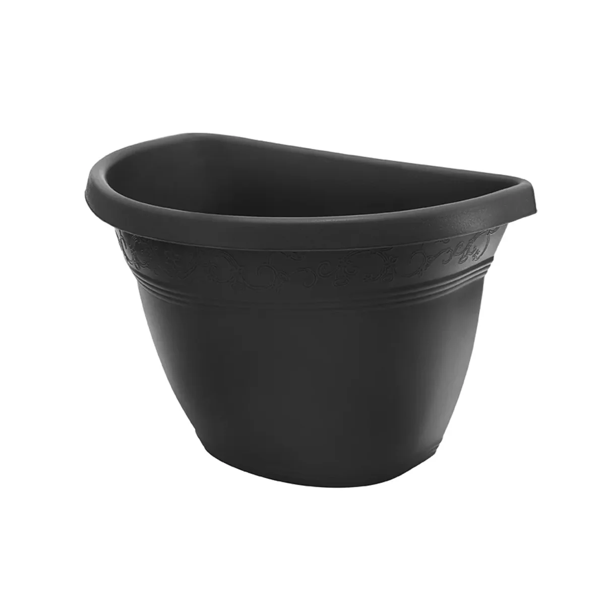 Vaso Parede Rattan Preto