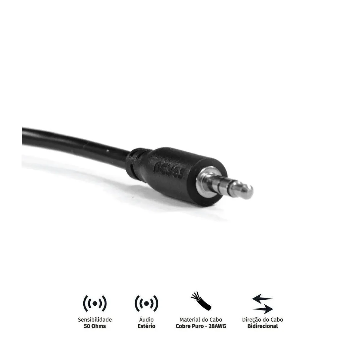 Cabo Tipo C Para P2 3.5mm Aux