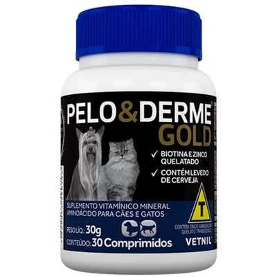 Pelo & Derme Gold C/ 30 Comprimidos