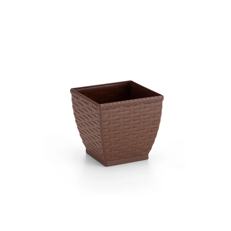 Vaso Quadrado Rattan 0,85l Coffee