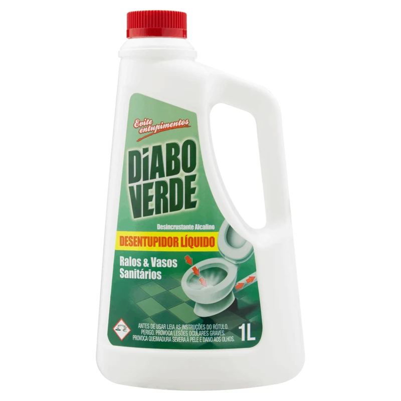 Diabo Verde Desentupidor Liquido(ralos E Vasos Sanitários)1 L