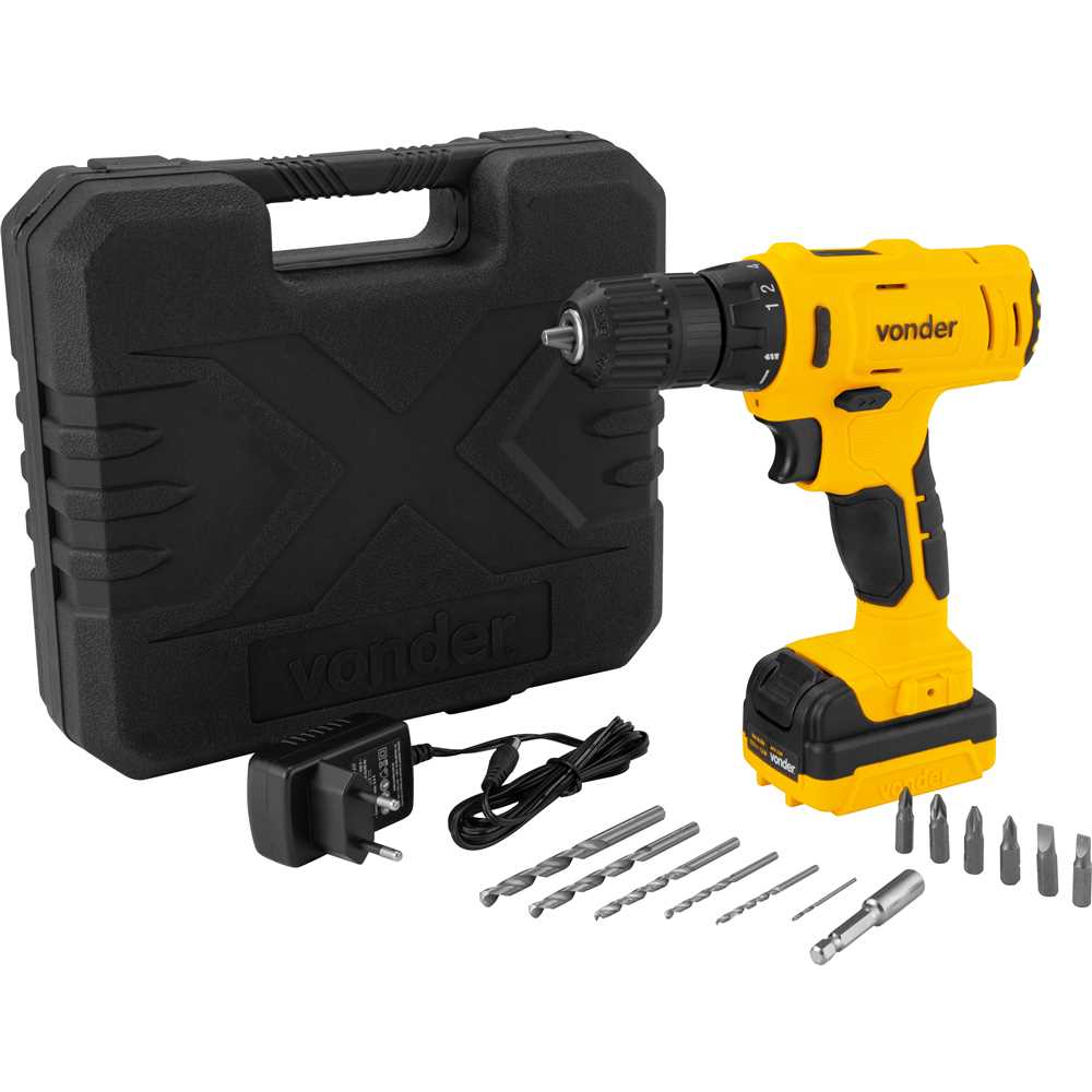 Parafusadeira E Furadeira Bateria Litio 12v Pfv120 Bivolt - Vonder
