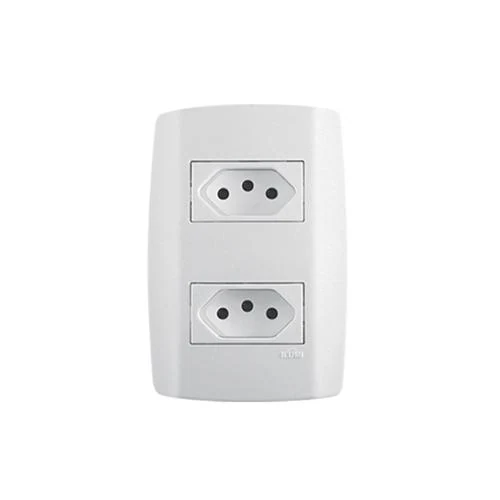 Tomada Emb. 2p+t 20a 250v Dupla Br. Slim80121