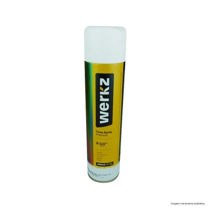 Tinta Spray Uso Geral Branco Fosco 210g/400ml Werkz