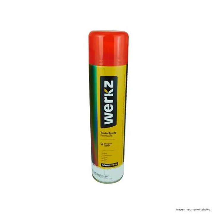 Tinta Spray Uso Geral Vermelho 210g/400ml Werkz