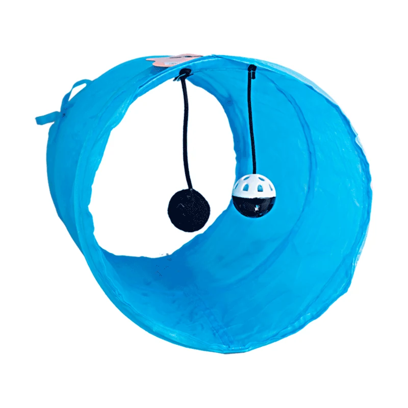 Tunel Poliester Para Gatos (azul) - Savana