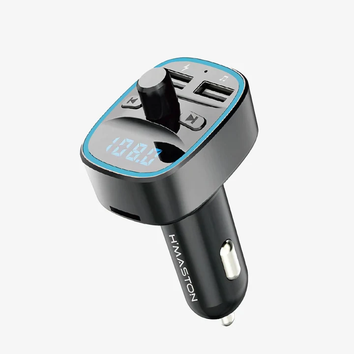 E. Adaptador Transmissor Fm Veicular Com Bluetooth, Tf, 2 Usb 3.1a Cd02 H'maston