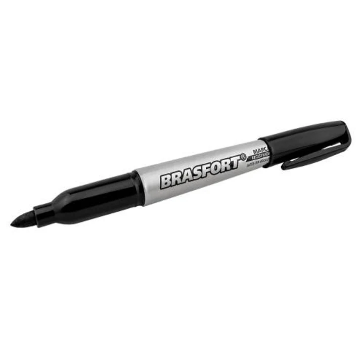 Marcador Permanente Brasfort Preto