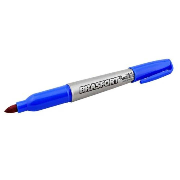 Marcador Permanente Brasfort Azul