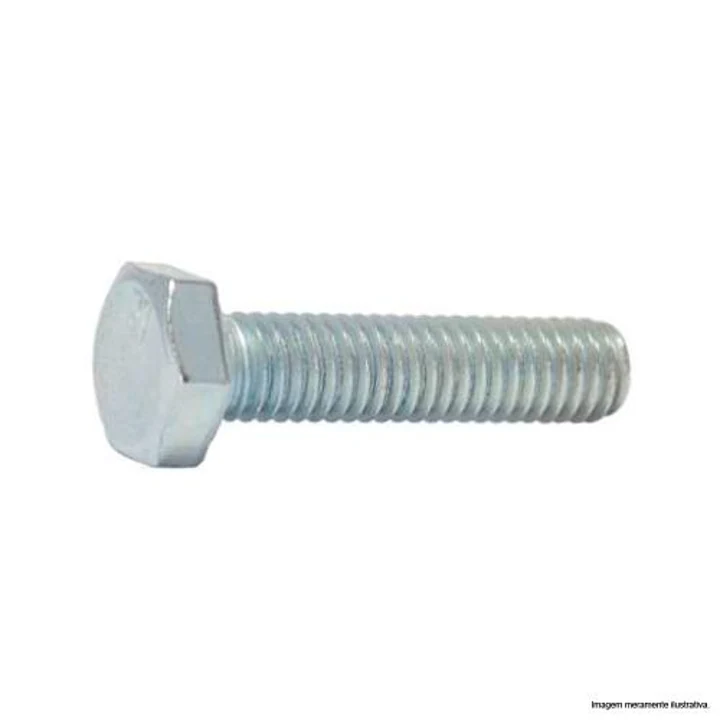 Parafuso Sextavado Rosca Inteira Zincado 5/16 X 1.1/2 Cx 200un New-fix