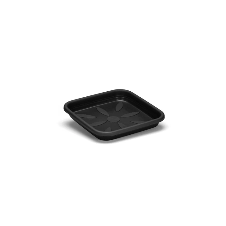Vaso Prato Quad 12cm 183 Preto N1 Plasmont