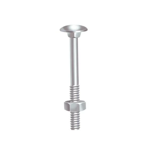 Parafuso Frances C/porca Sextavada Unc Ps Ac 5/16 X 2 Zincado Branco Cx 200un Ciser
