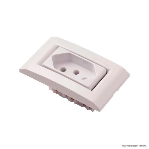 Tomada Para Movel 2p+t 10a 250v Bco Liz Tramontina