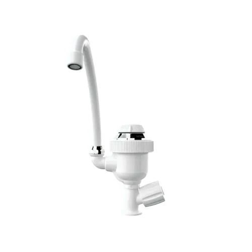 Torneira Elétrica 220v 4400w Bica Alta Bancada Branca Sintex Teb244