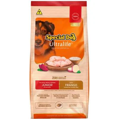 Ração Special Dog Ultralife Júnior Raças Médias e Grandes Frango 15kg