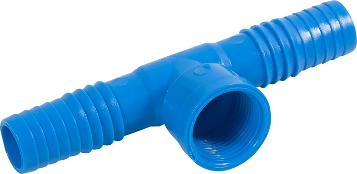 Tee Mangueira Rosca Interna 01/2" Azul C/25 Und