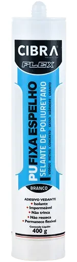 Selante Pu Fixa Espelhos 400g Branco Cibraflex Cibra