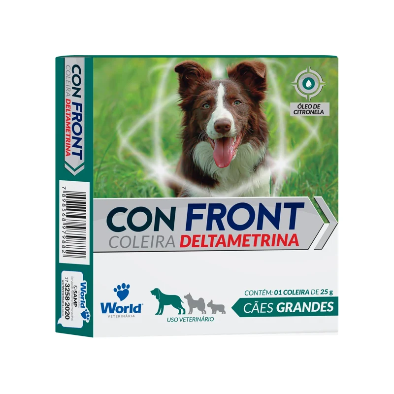 Coleira Confront Deltametrina 25g World