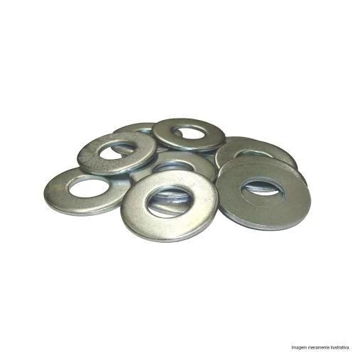 Arruela Lisa Zincada (b) 1/4" Pct 100 Schuetze 11412c.1