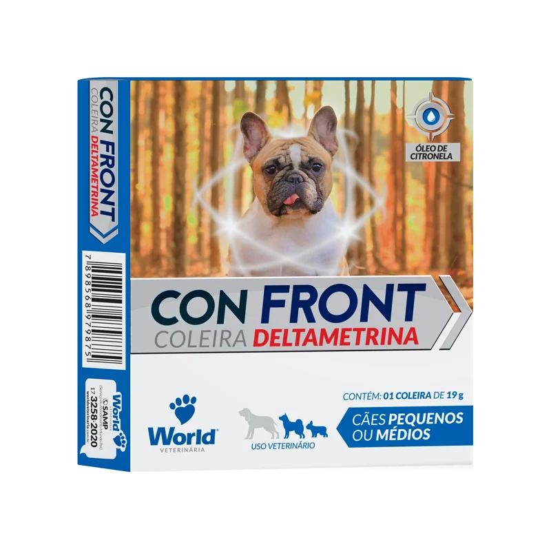 Coleira Confront Deltametrina 19g World