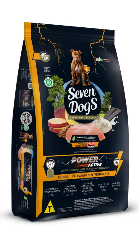 Seven Dogs Filhotes Power Active 14kg