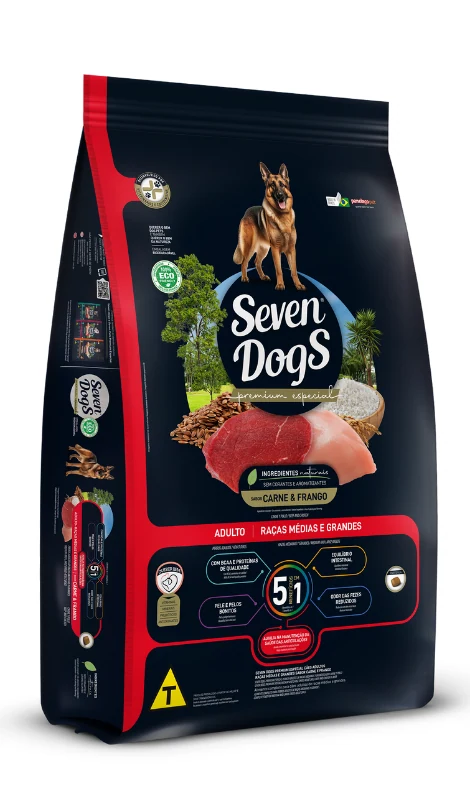 Seven Dogs Adultos Rmg Carne Frango 18kg