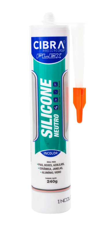 Silicone Neutro Incolor 240g Cibraflex Cibra
